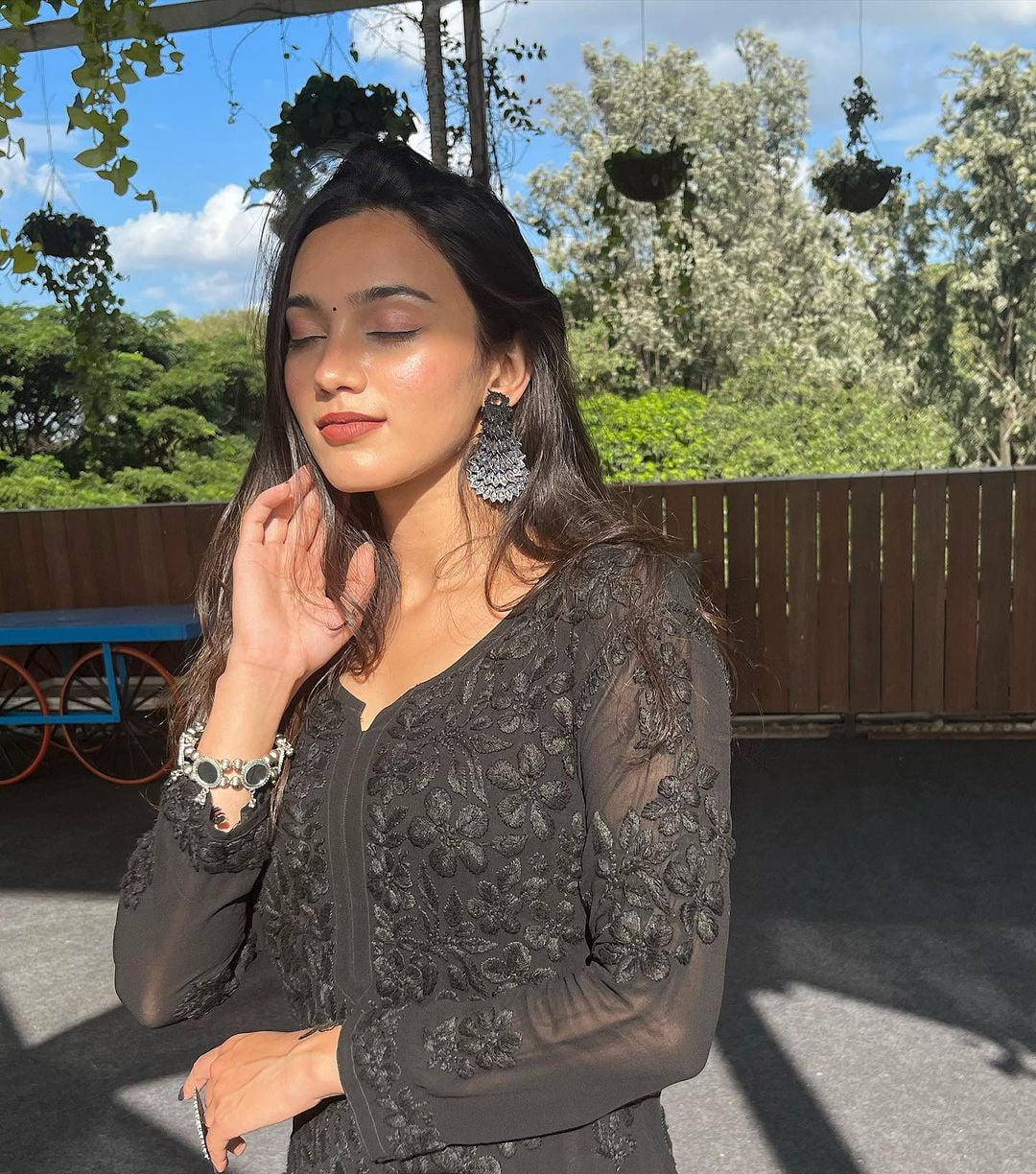 Viscose Georgette Chikankari Kurta With Pant