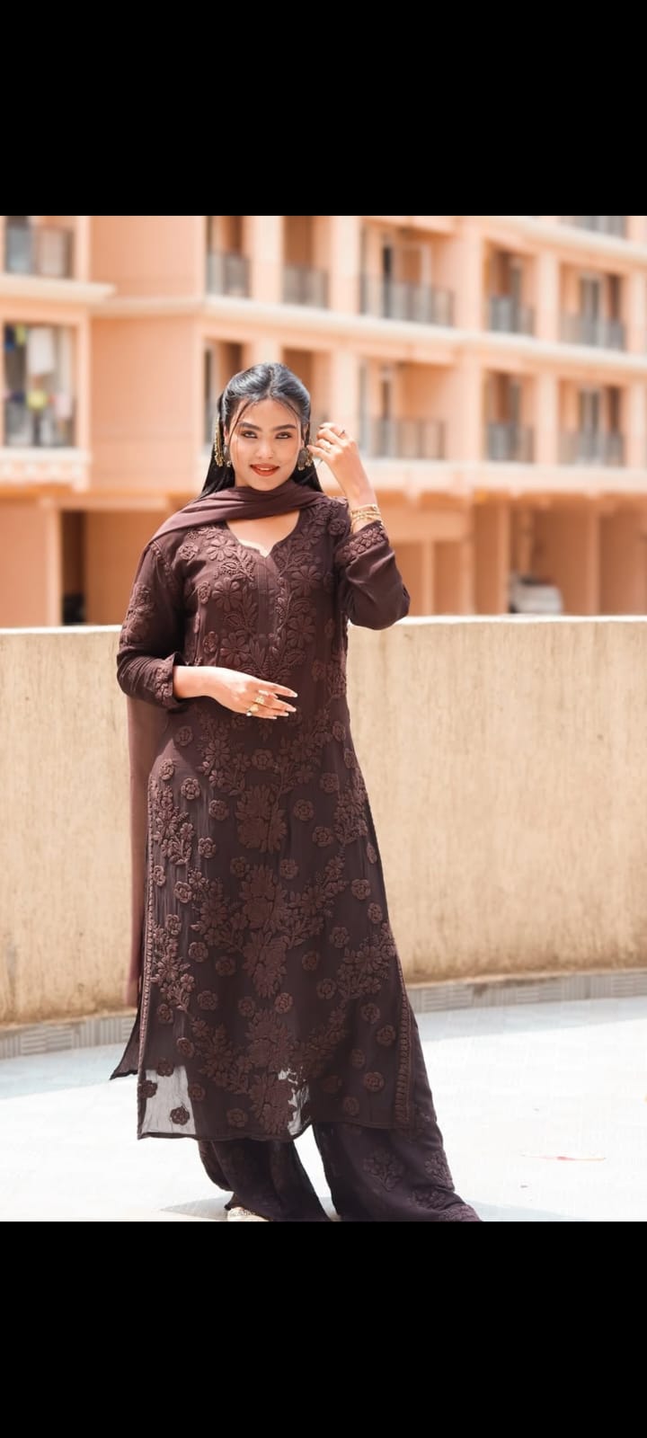 Chikenkari kuriti set