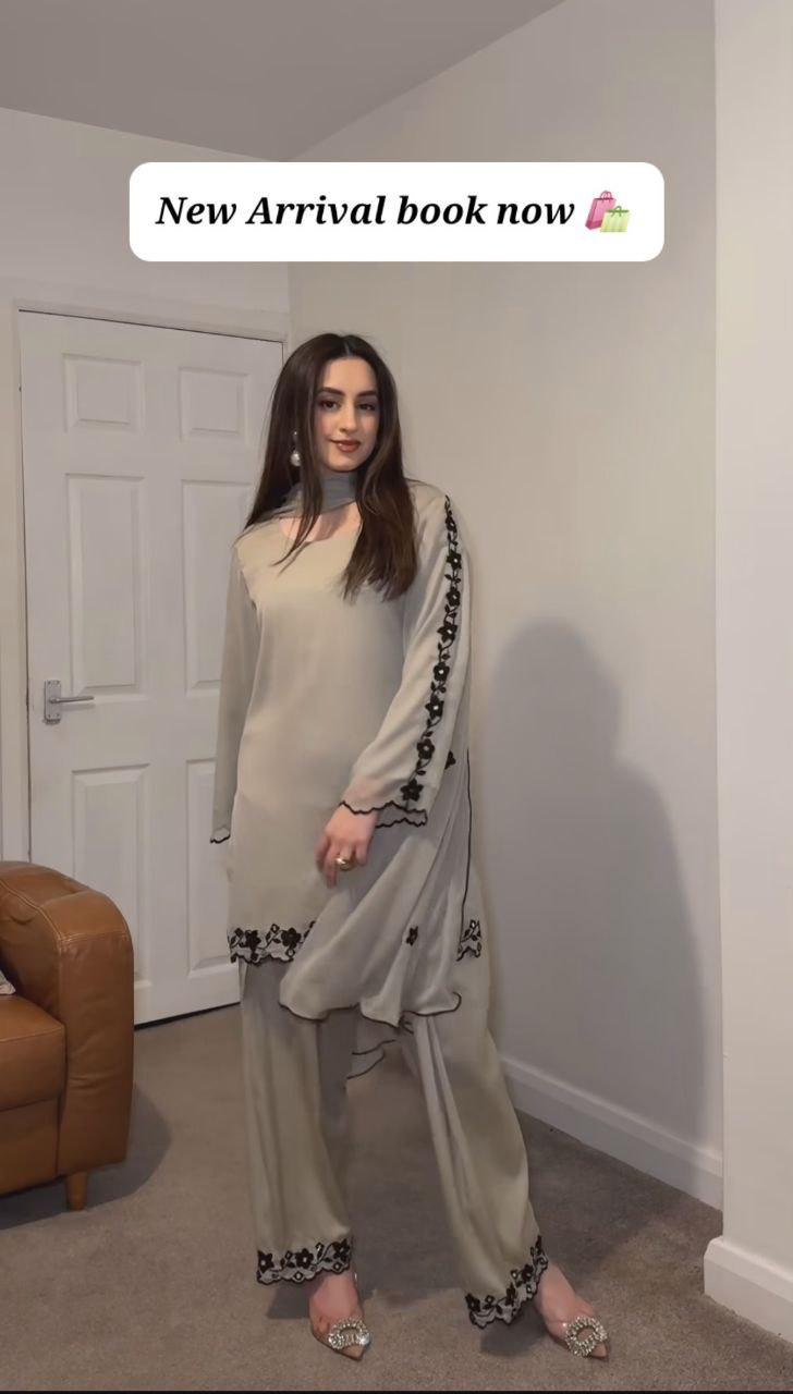 Brown Farshi Style Suit  Party Wear Look