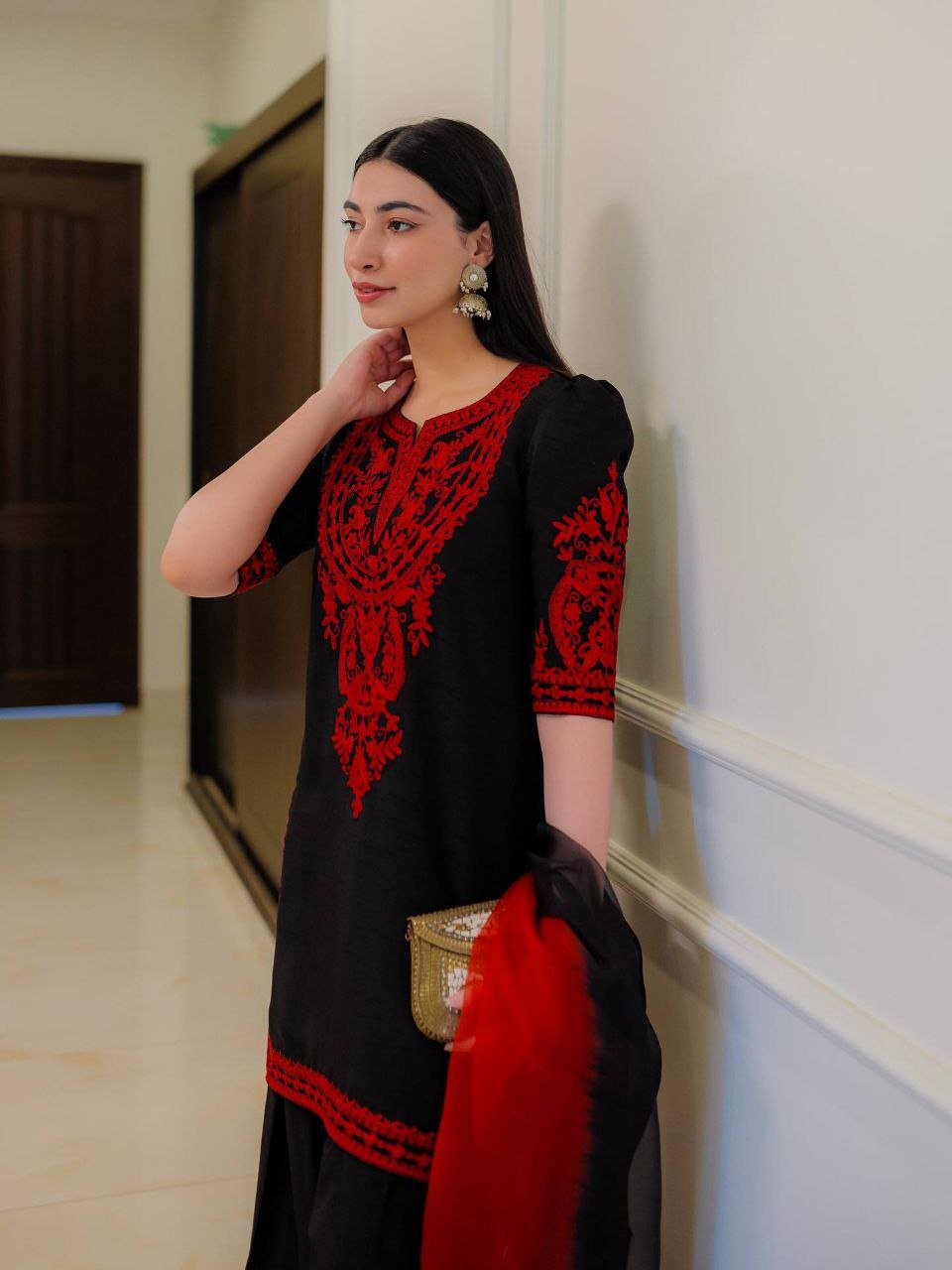 Launching New&nbsp; Designer Party Wear Look Soft Premium Silk &nbsp;Top &amp; Palazzo With Dupatta set*